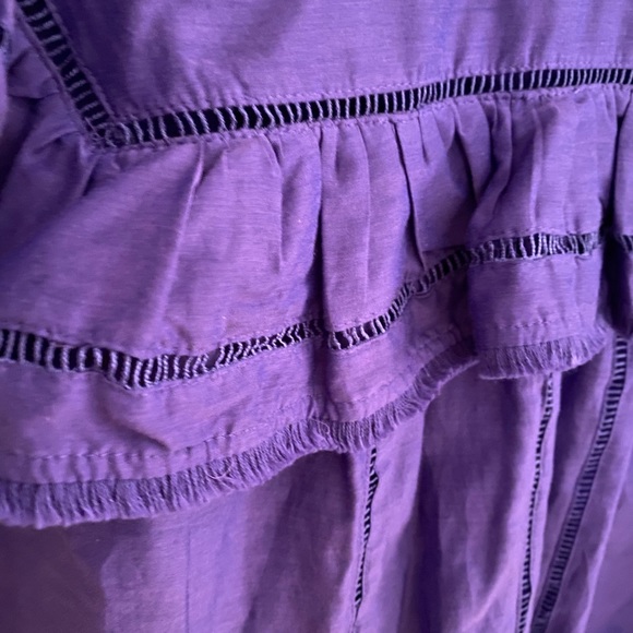 {munthe} Purple Ruffle Blouse Size S/M - Picture 7 of 11